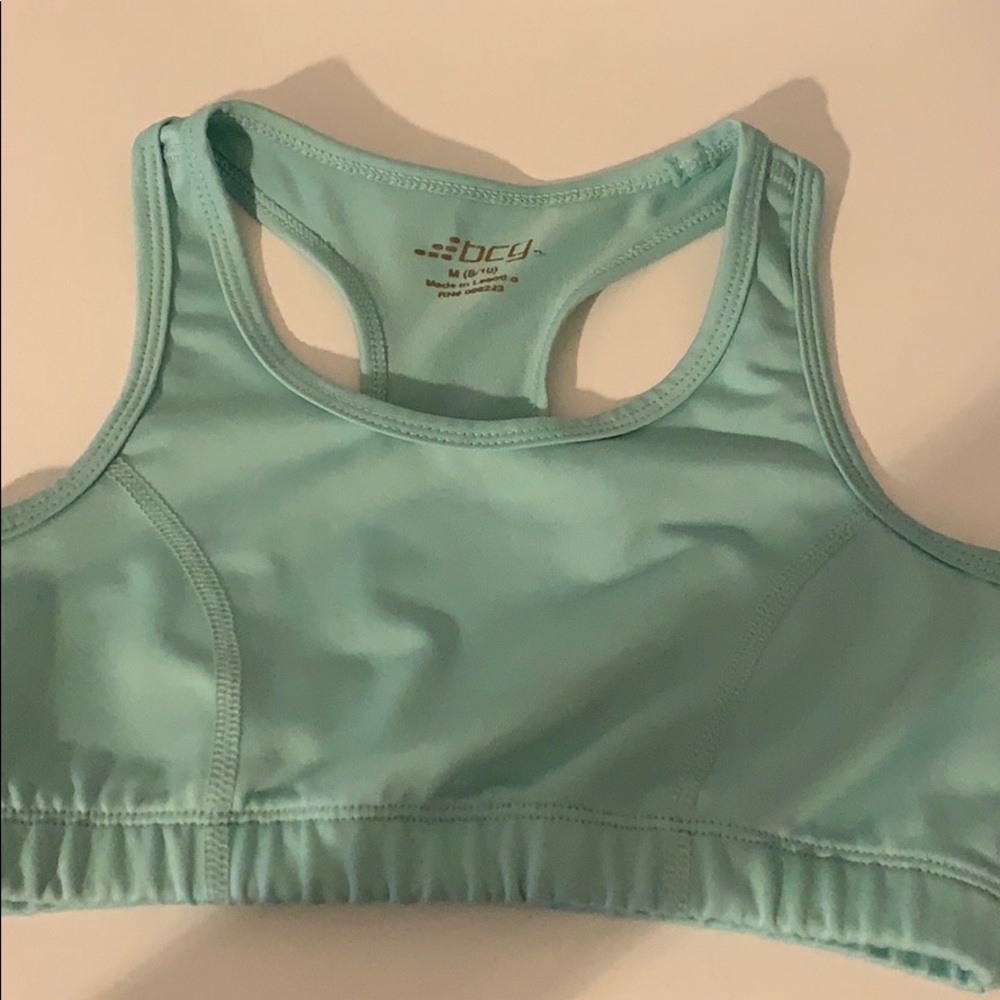 Teal sports bra